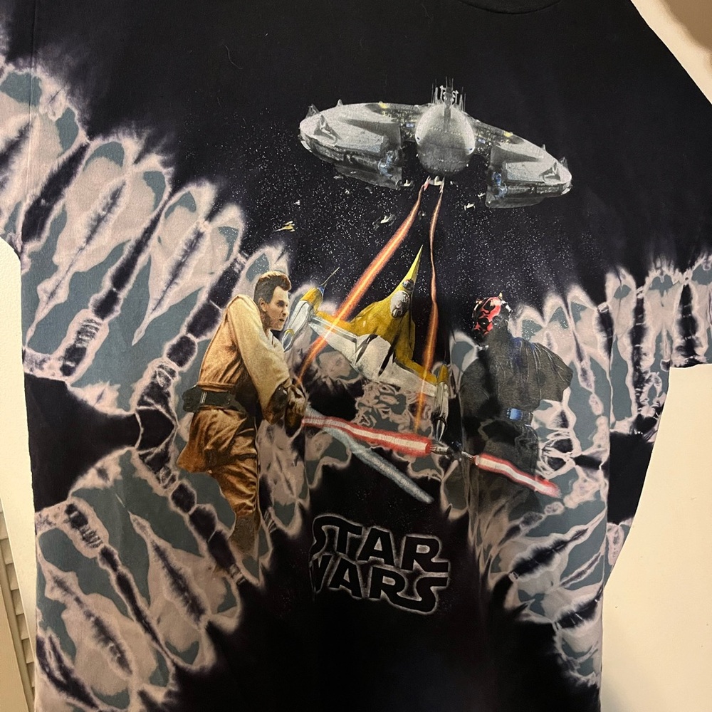 Star Wars Black Tie-Dye Short Sleeve Tee